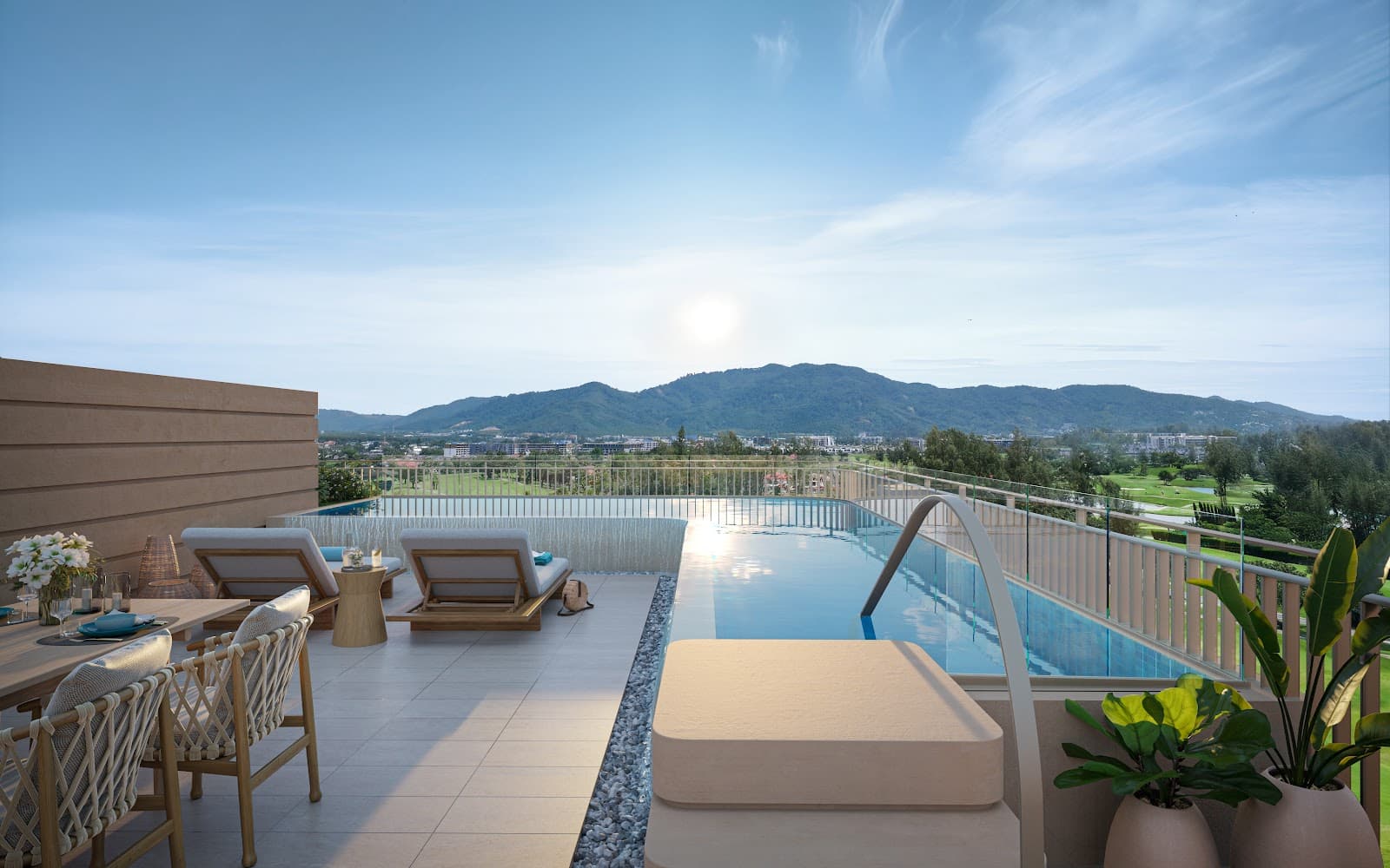 Bellaguna Golf Residences exterior by the golf course