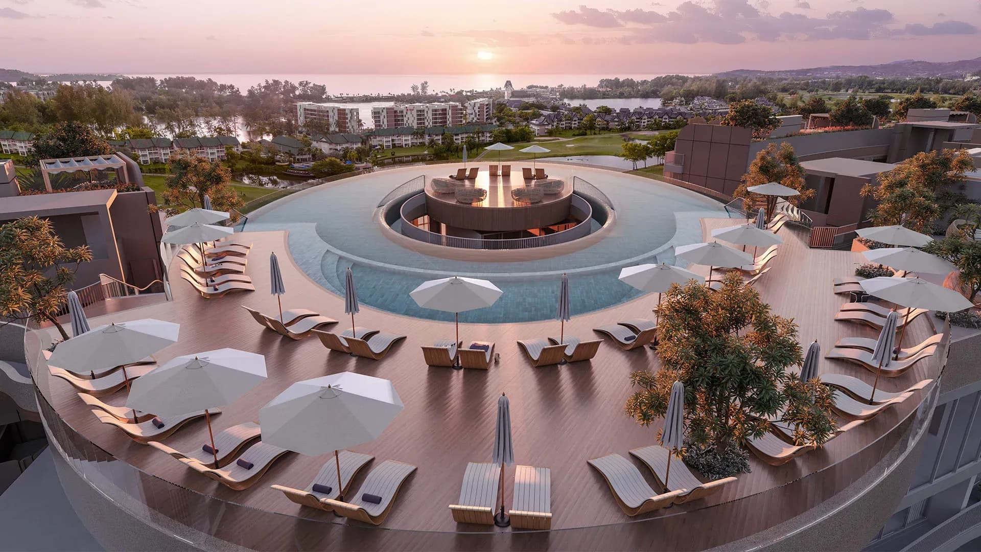 Angsana Golf Residences Topaz rooftop pool