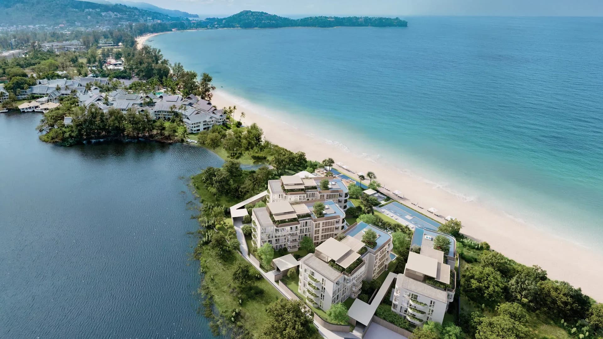 Banyan Tree Beach Residences Oceanus aerial