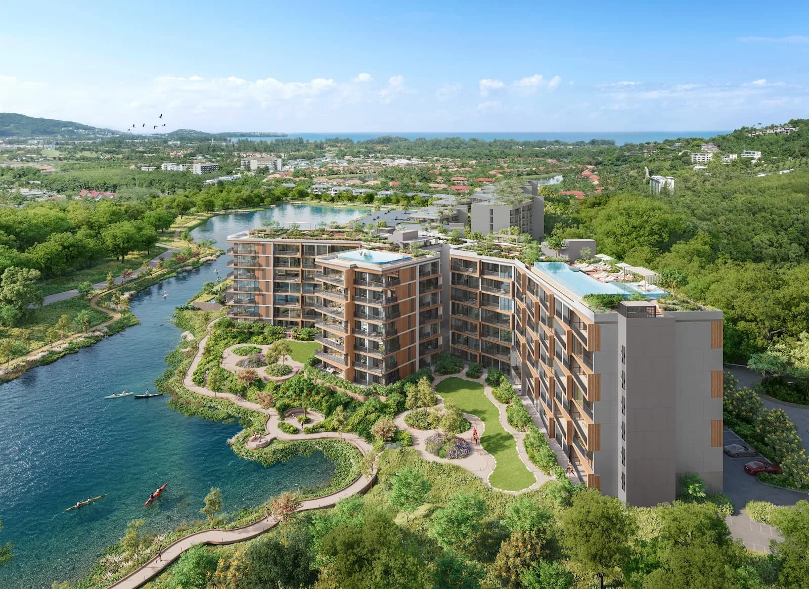 Skypark Elara Lakelands Phuket lake setting