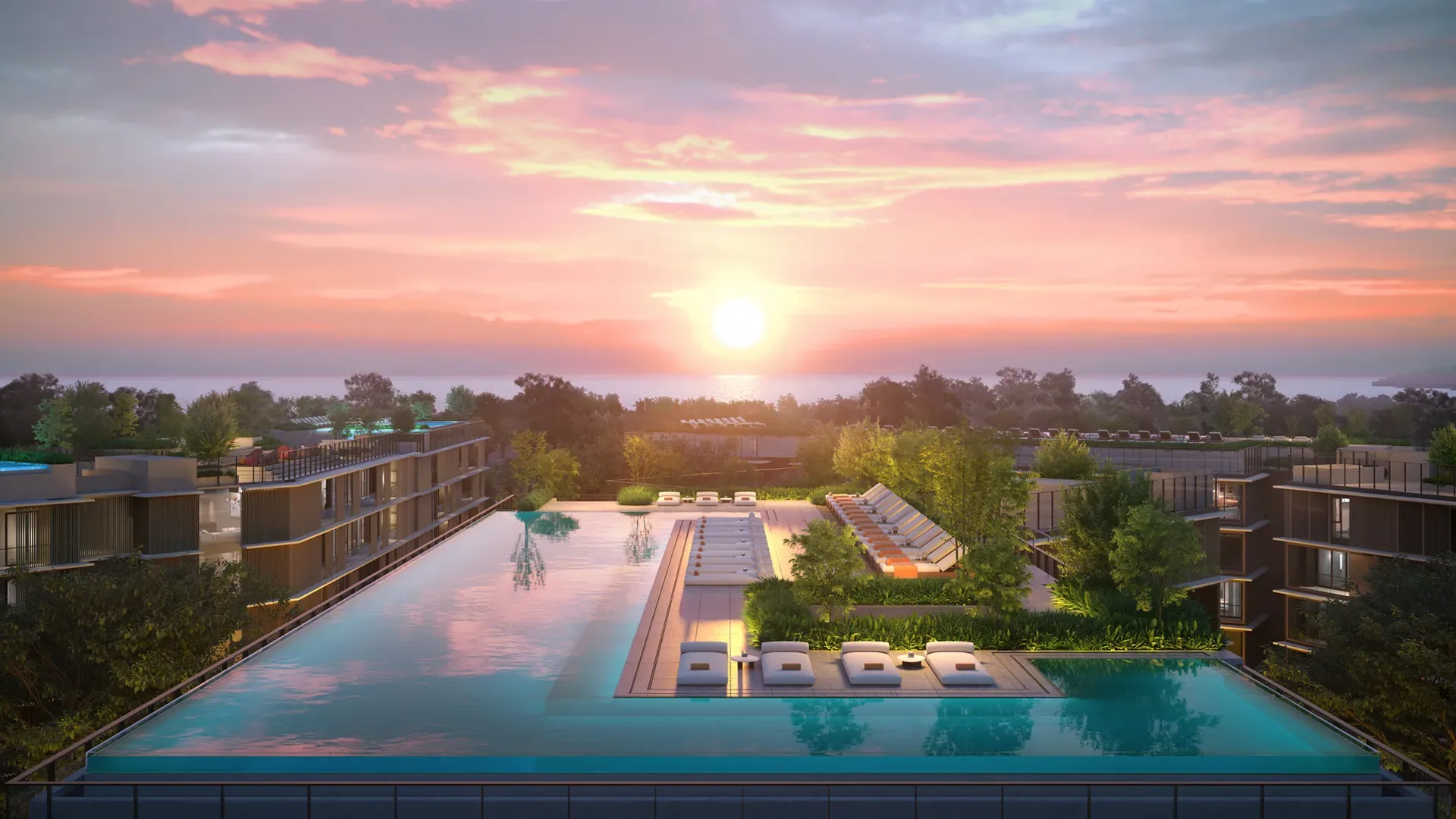 Laguna Lake Residences Aster rooftop pool