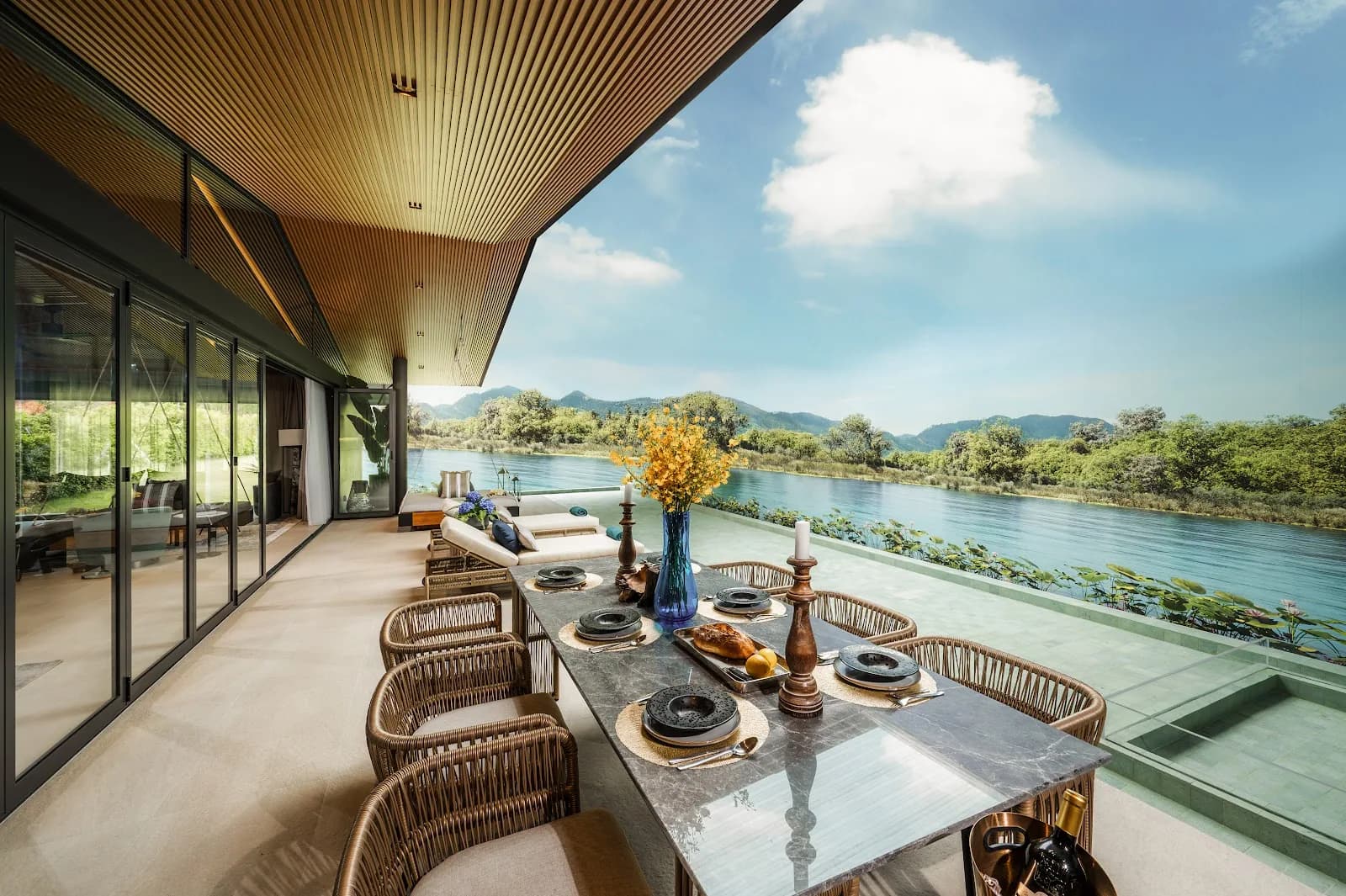 Laguna Lakelands Waterfront Villas pool terrace
