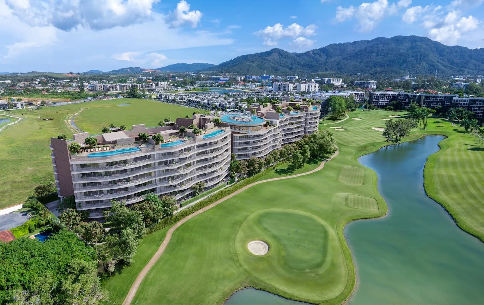Angsana Golf Residences Topaz aerial view