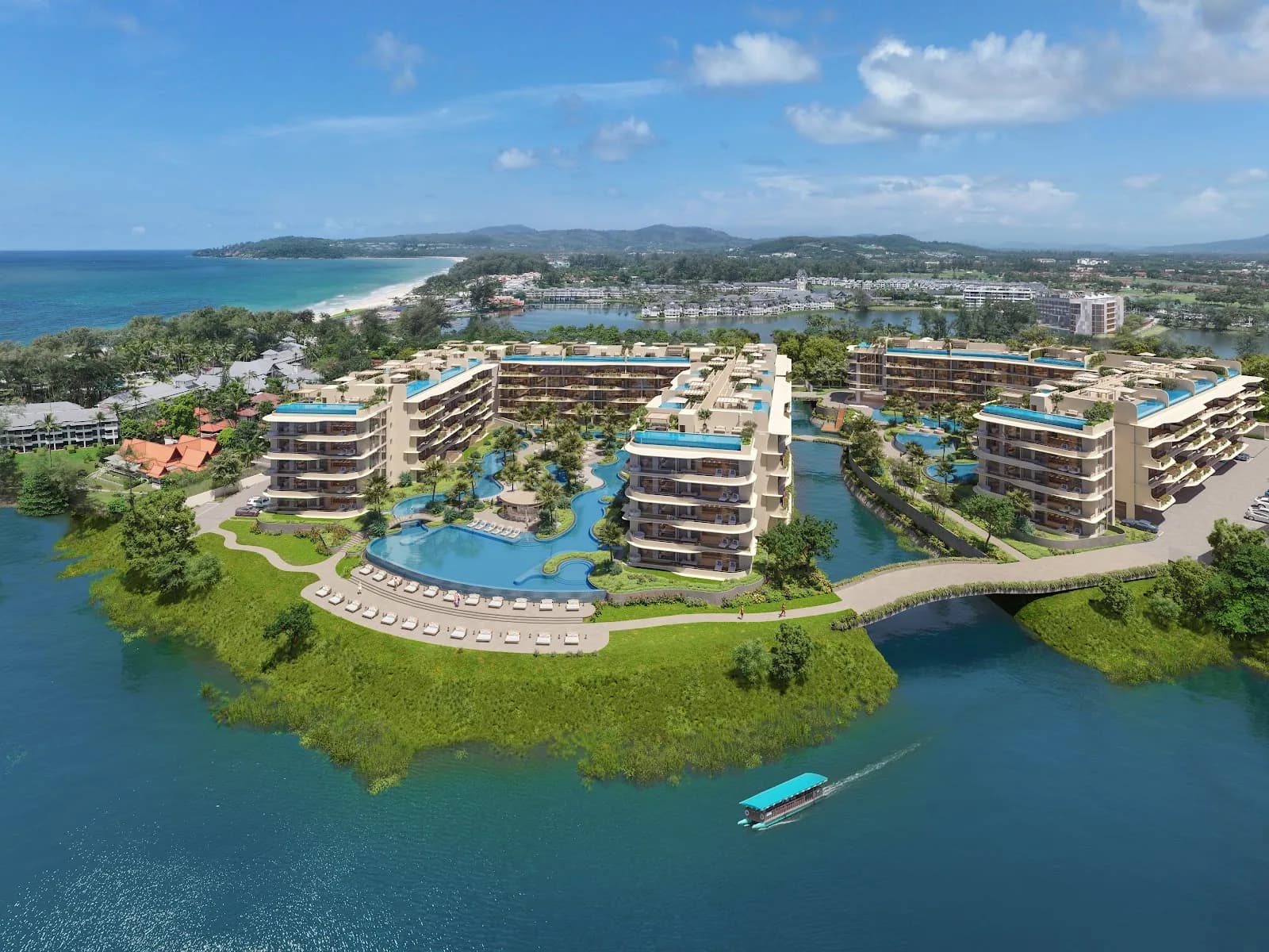 Laguna Beach Residences Bayside aerial view