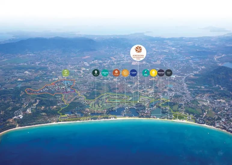 Angsana Golf Residences Topaz aerial map